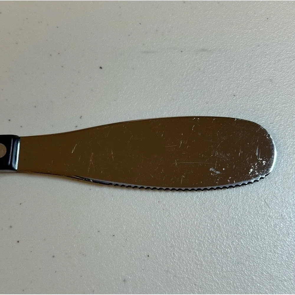 Cutco‎ Classic Brown Spatula Spreader 1768 Kitchen Serrated Knife Made In USA